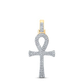 1/3CTW-DIA P1P2 CROSS MENS CHARM